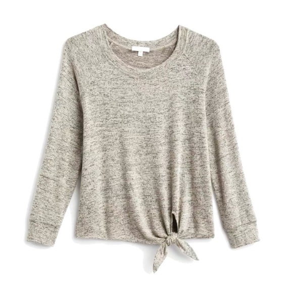 2x Nine Britton Billie tie-front brushed knit top - Picture 2 of 5